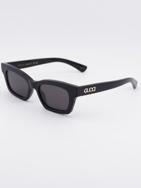 Gucci GG1790S 001 Sunglasses Black Square Frame, Grey Lenses